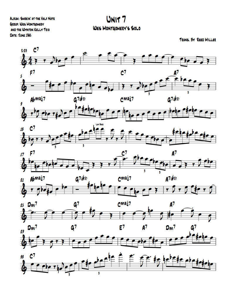 224402180-Unit-7-Wes-Montgomery-Transcription