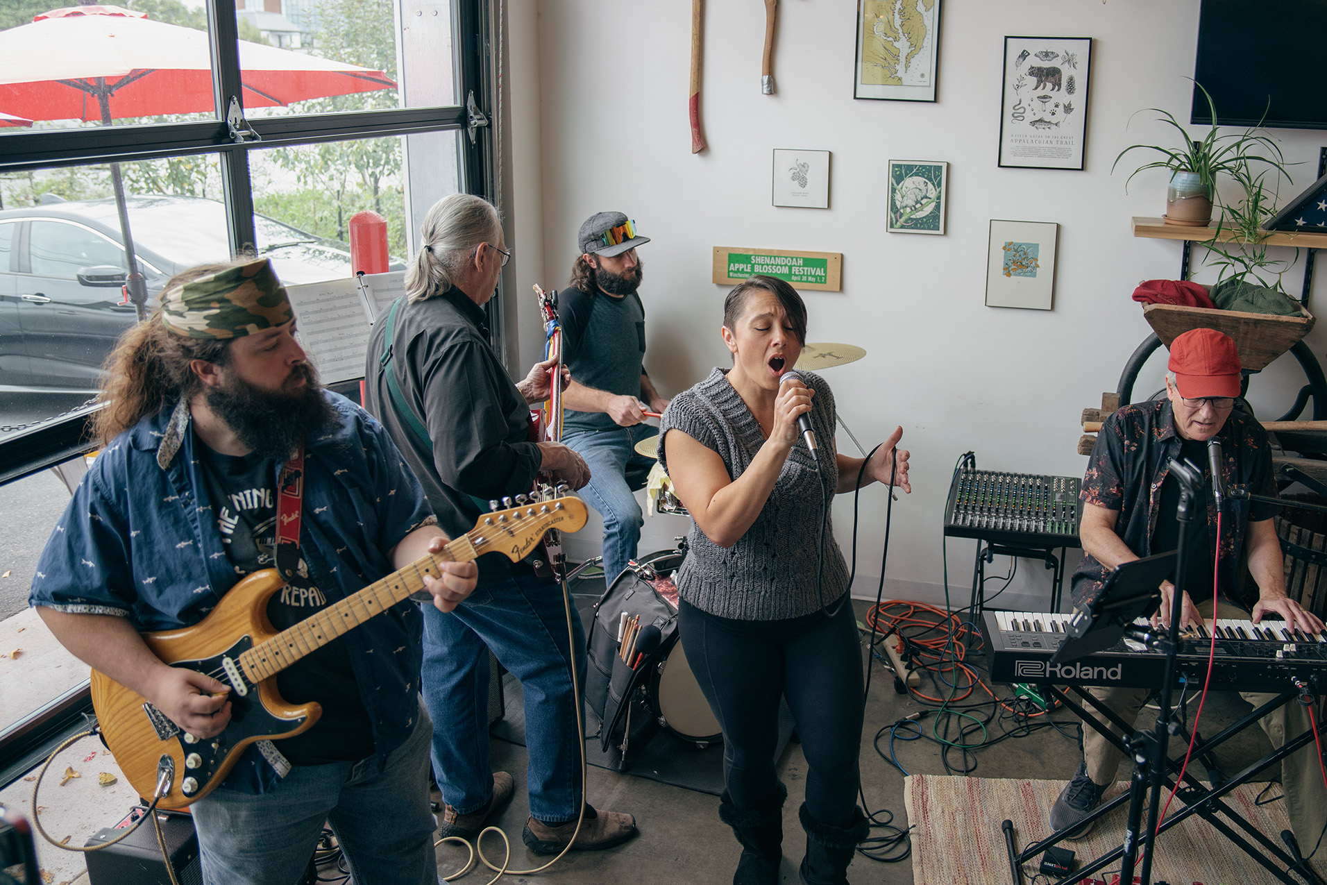 the Red Miller Band after a show