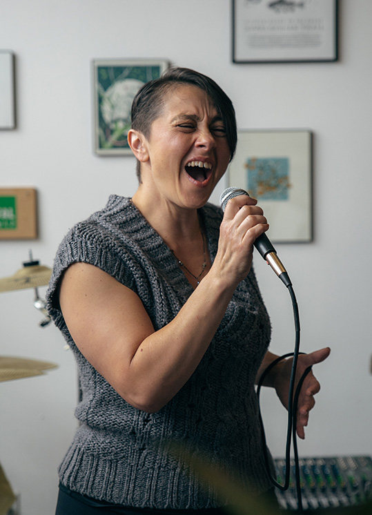 Jennifer Ragusano sings