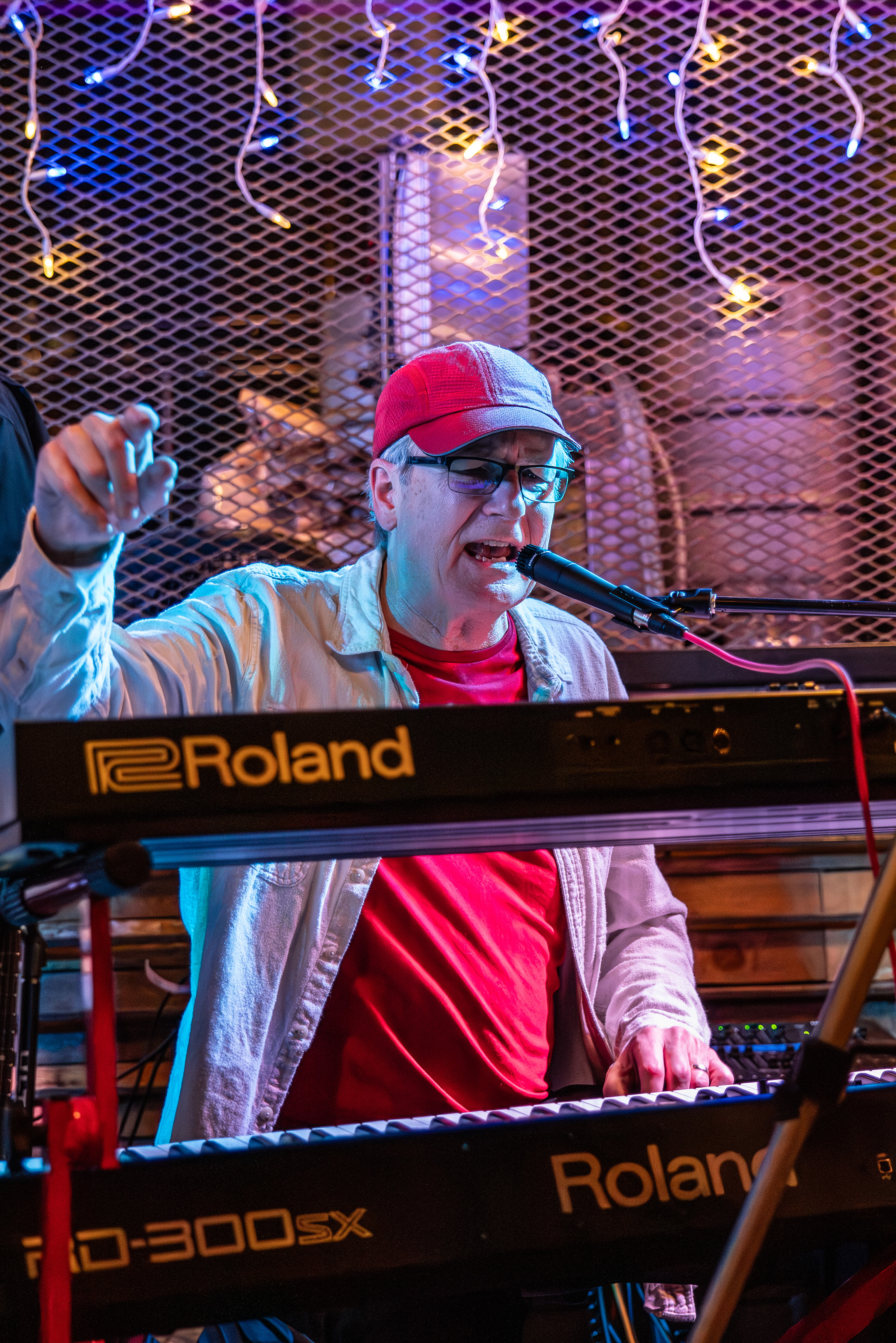 Red Miller making a point